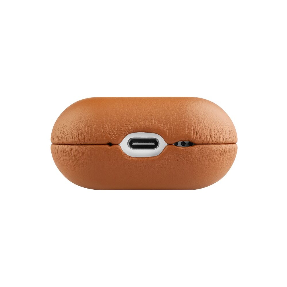 FIXED-PodsLeather-kozene-pouzdro-pro-Apple-AirPods-4-hnede