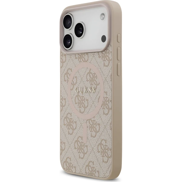 Guess-PU-Leather-4G-Colored-Ring-MagSafe-Zadni-Kryt-pro-iPhone-17-Pro-Max-ruzovy
