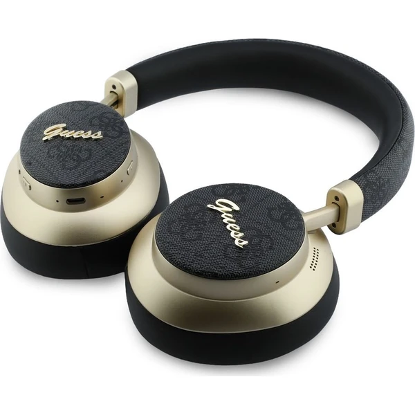 Guess-PU-4G-Gold-Script-Metal-Logo-ENC-bezdratova-sluchatka-cerna