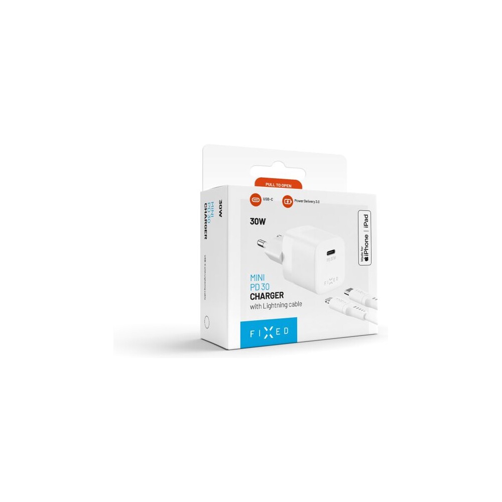 FIXED-Mini-set-sitove-nabijecky-s-USB-C-vystupem-a-USB-C-Lightning-kabelu-podpora-PD-1-2-metr-MFI