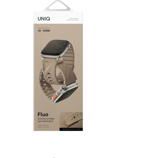 UNIQ-Fluo-Magneticky-reminek-pro-Apple-Watch-49-40mm-Soft-Sand