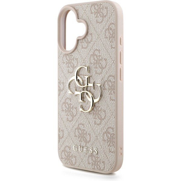 Guess-PU-4G-Metal-Logo-Strap-kryt-iPhone-16-ruzovy