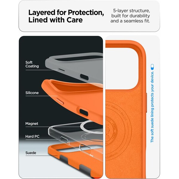 Spigen-Silicone-Fit-MagSafe-kryt-iPhone-17-Pro-Max-cosmic-orange