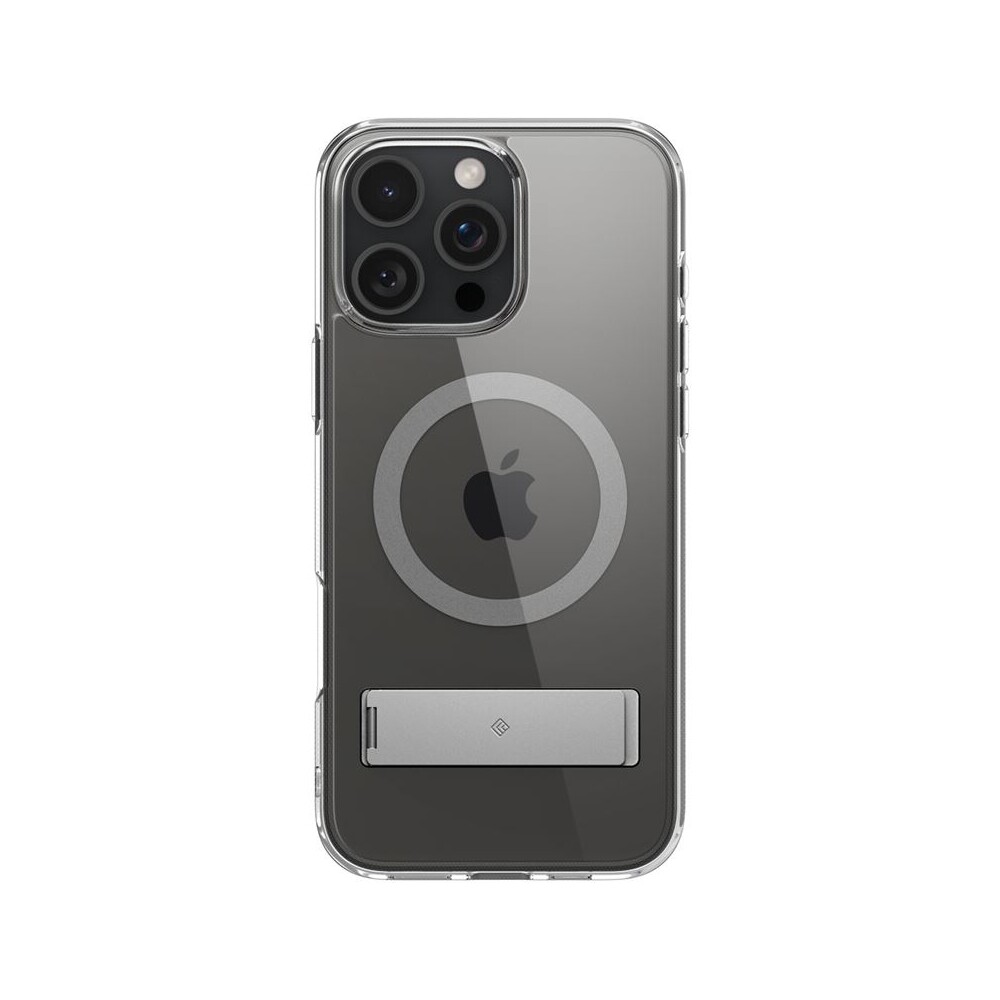 Spigen-Caseology-Capella-MagSafe-Kickstand-kryt-iPhone-16-Pro-clear-gray