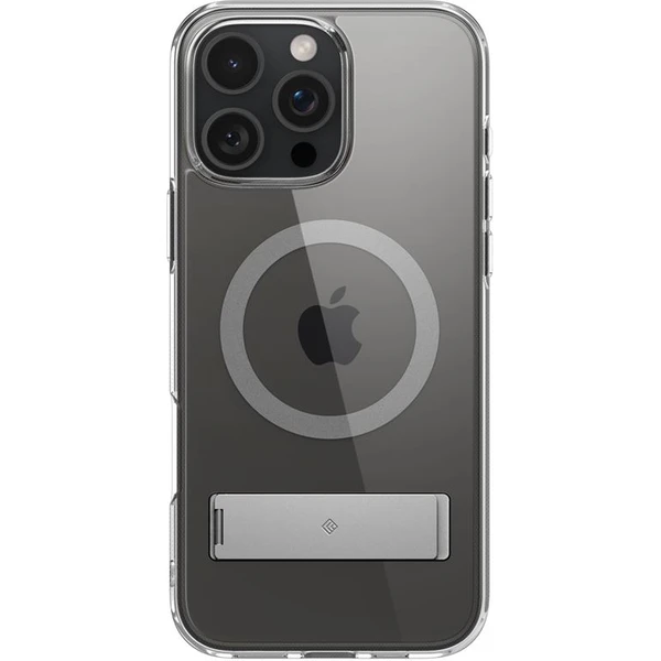 Spigen-Caseology-Capella-MagSafe-Kickstand-kryt-iPhone-16-Pro-clear-gray