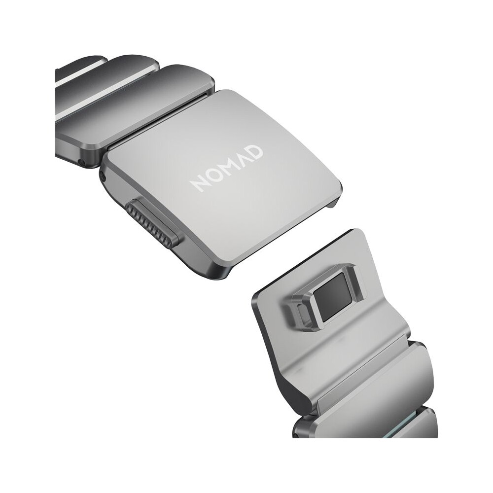 Nomad-Stratos-Band-FKM-reminek-Apple-Watch-45-46-49mm-Natural-Titanium-Icy-Blue