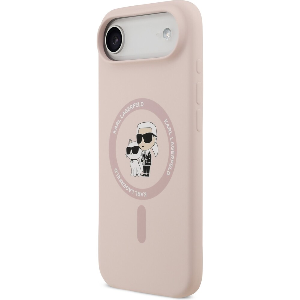 Karl-Lagerfeld-Liquid-Silicone-Karl-and-Choupette-MagSafe-kryt-iPhone-Air-ruzovy