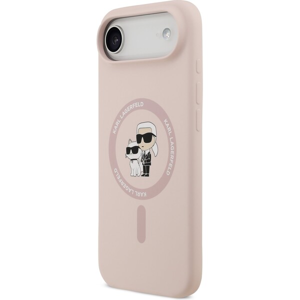 Karl-Lagerfeld-Liquid-Silicone-Karl-and-Choupette-MagSafe-kryt-iPhone-Air-ruzovy