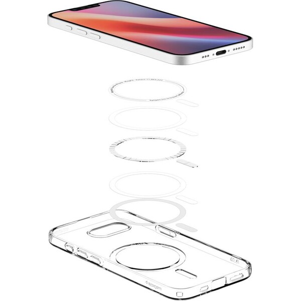 Spigen-Crystal-Flex-MagSafe-kryt-iPhone-17e-16e-bily