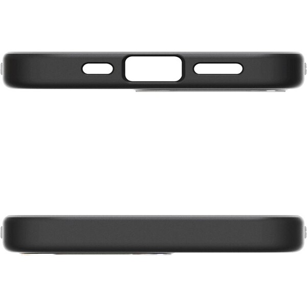 Spigen-Enzo-Aramid-MagSafe-kryt-iPhone-17e-16e-matne-cerny