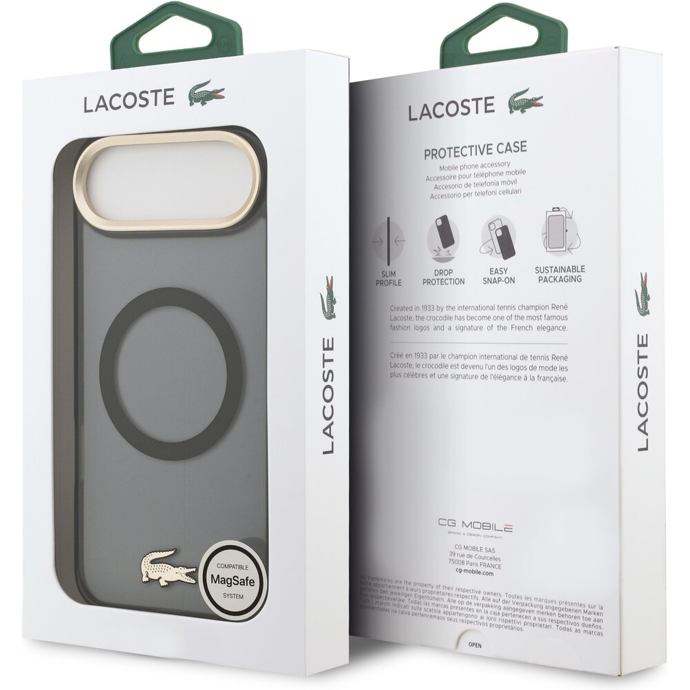 Lacoste-PC-TPU-Frosted-Finish-zlaty-Logo-MagSafe-kryt-iPhone-Air-cerny