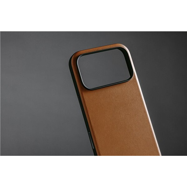 Nomad-Modern-Leather-Case-MagSafe-kozeny-kryt-iPhone-17-Pro-English-Tan