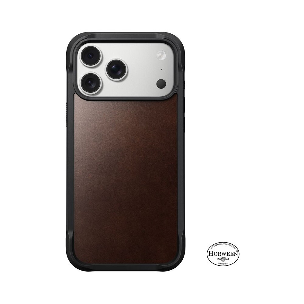 Nomad-Rugged-Leather-Case-Horween-MagSafe-kozeny-kryt-iPhone-17-Pro-Max-Rustic-Brown