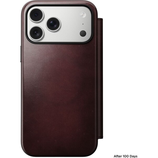 Nomad-Modern-Leather-Folio-Horween-MagSafe-kozene-pouzdro-iPhone-17-Pro-Max-Burgundy