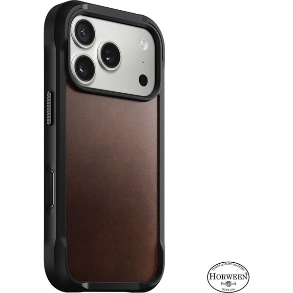 Nomad-Rugged-Leather-Case-Horween-MagSafe-kozeny-kryt-iPhone-17-Pro-Rustic-Brown