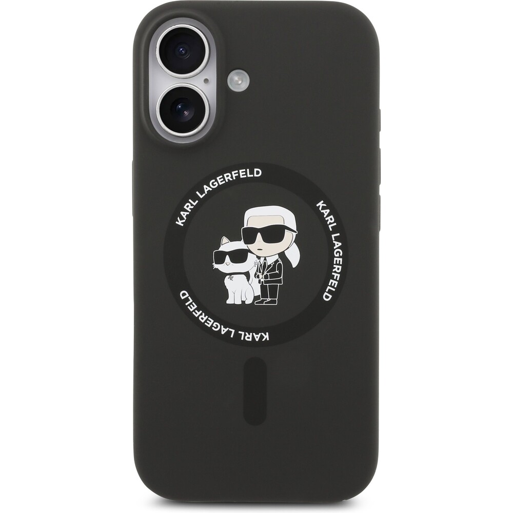 Karl-Lagerfeld-Liquid-Silicone-Karl-and-Choupette-MagSafe-kryt-iPhone-17-cerny