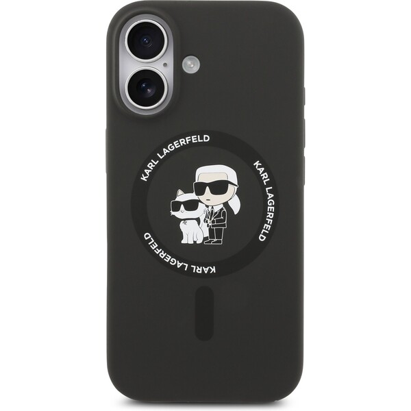 Karl-Lagerfeld-Liquid-Silicone-Karl-and-Choupette-MagSafe-kryt-iPhone-17-cerny