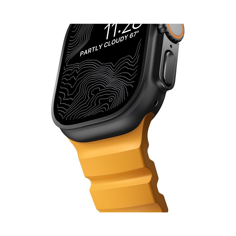 Nomad-Rocky-Point-Band-reminek-Apple-Watch-49-45-44-42mm-cerny-oranzovy
