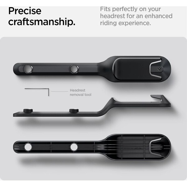 Spigen-Backseat-Seatbelt-Holder-drzak-bezpecnostniho-pasu-Tesla-Model-Y-cerny