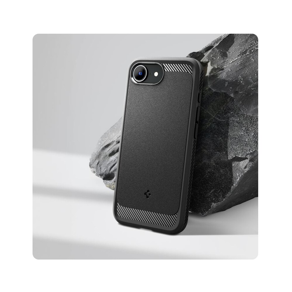 Spigen-Rugged-Armor-MagSafe-kryt-iPhone-17e-16e-matne-cerny