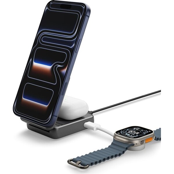 Spigen-Essential-MagSafe-2in1-C-Qi2-MagSafe-nabijecka-25W-cerna
