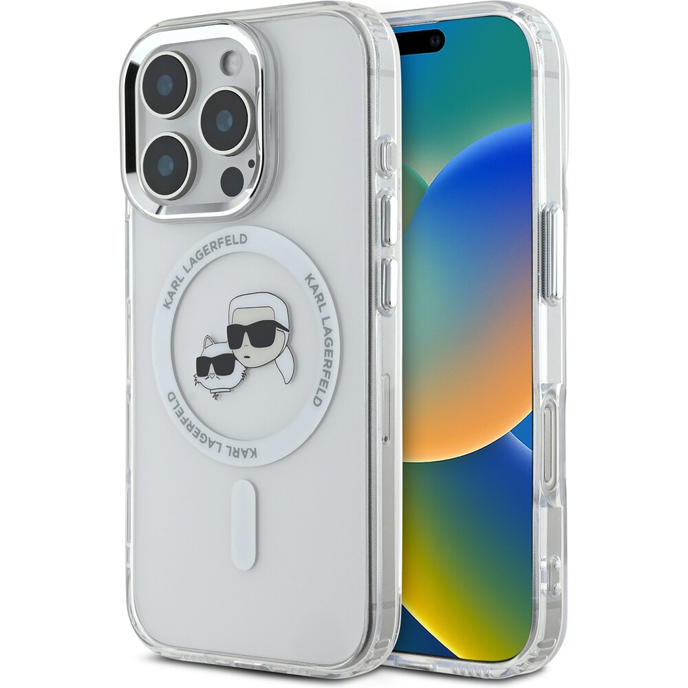 Karl-Lagerfeld-IML-K-CH-Heads-Metal-Frame-MagSafe-kryt-pro-iPhone-16-Pro-Max-ciry