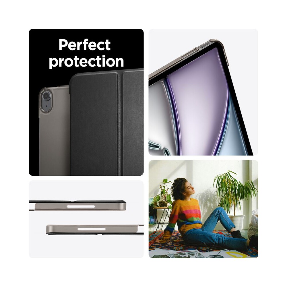 Spigen-Smart-Fold-pouzdro-iPad-Air-13-2024-2026-cerne