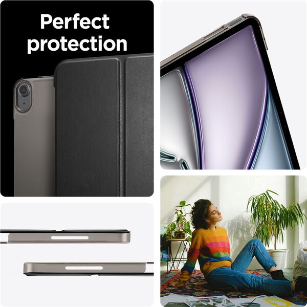 Spigen-Smart-Fold-pouzdro-iPad-Air-13-2024-2026-cerne