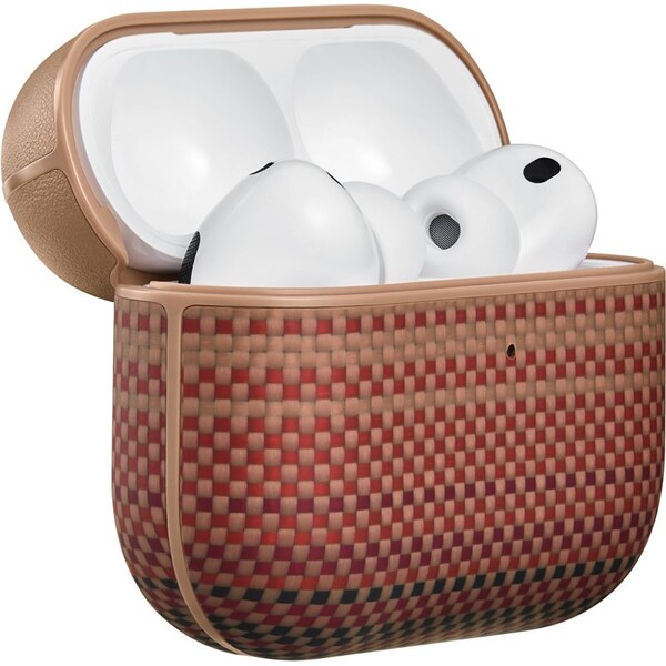 Pitaka-Aramid-Fiber-Magnetic-Case-pouzdro-AirPods-Pro-3-Sunset