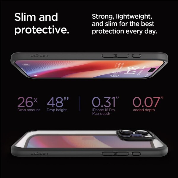 Spigen-Crystal-Hybrid-kryt-iPhone-16-Pro-Max-matte-black