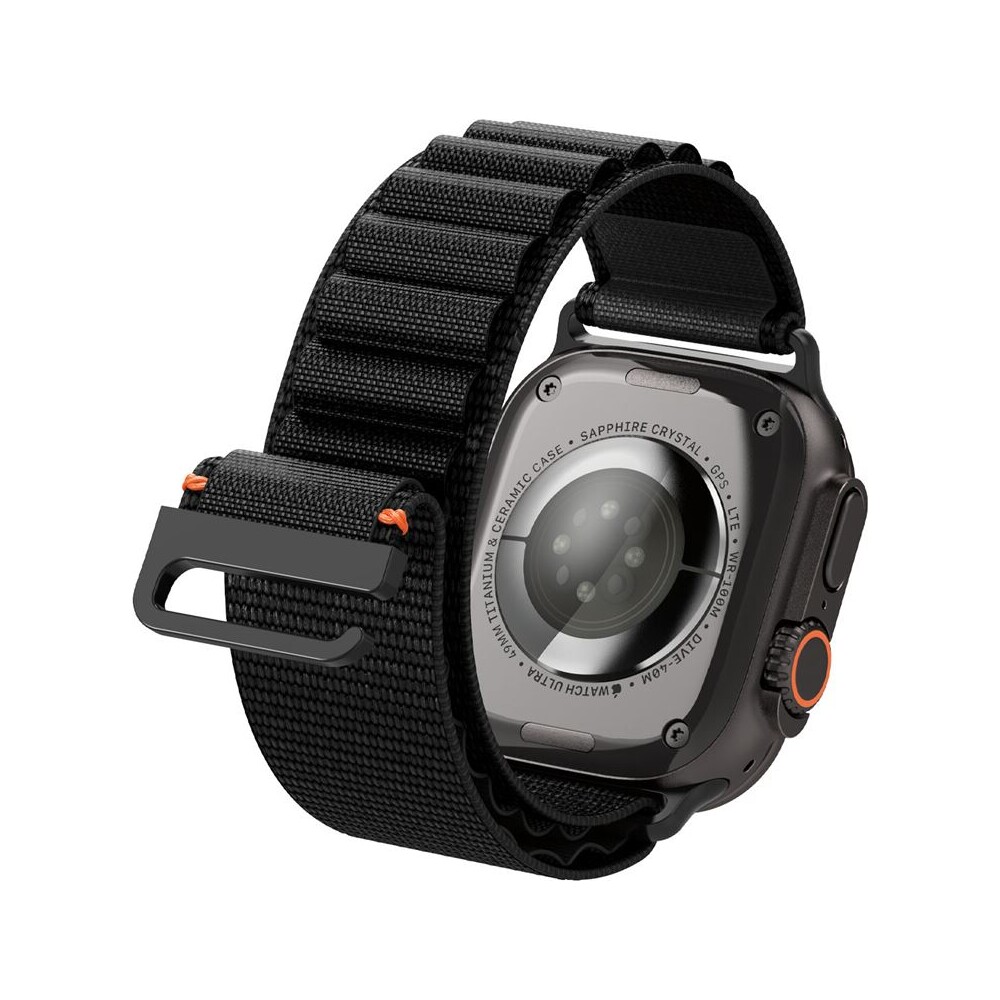 Spigen-Fabric-Band-hook-reminek-Apple-Watch-49-46-45-44mm-cerny
