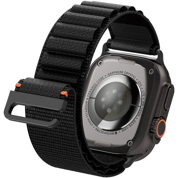 Spigen-Fabric-Band-hook-reminek-Apple-Watch-49-46-45-44mm-cerny