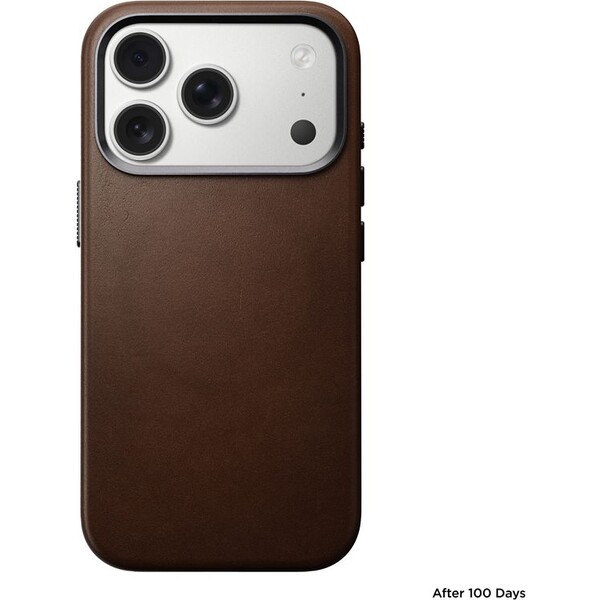 Nomad-Traditional-Leather-Case-MagSafe-kozeny-kryt-iPhone-17-Pro-Brown