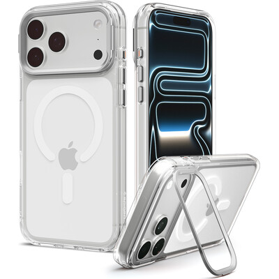 Spigen Ultra Hybrid Optik S MagSafe kryt iPhone 18 Pro/17 Pro clear silver