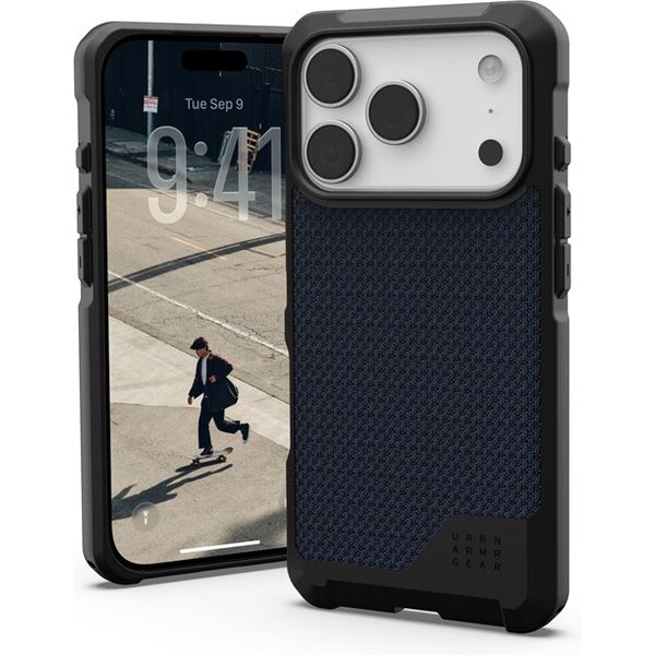 UAG-Metropolis-LT-Magsafe-Kevlar-kryt-iPhone-17-Pro-modry