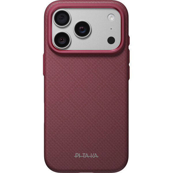 Pitaka-Summa-Case-Argyle-MagSafe-kryt-iPhone-18-Pro-Burgundy