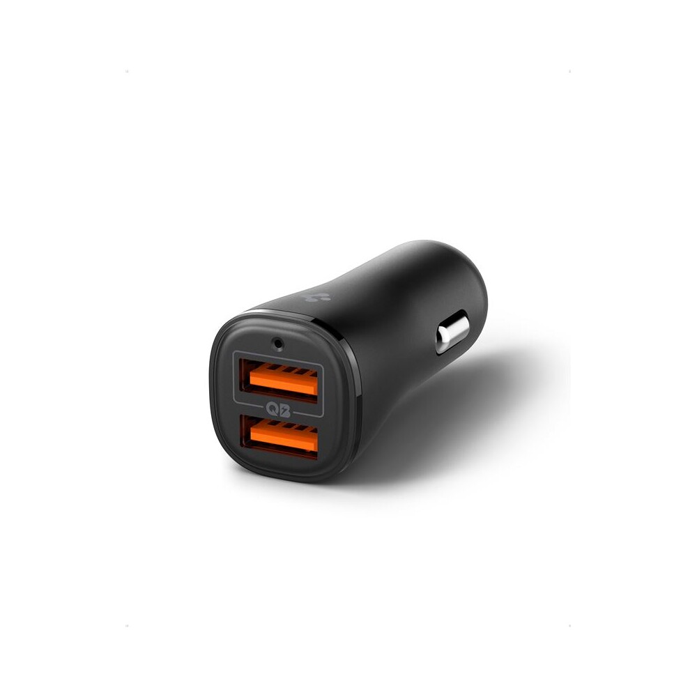 Spigen-Essential-30W-USB-A-nabijecka-do-auta-EV302-cerna