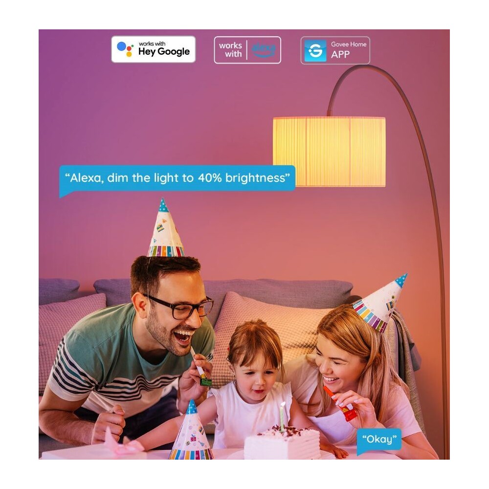 Govee-Smart-zarovka-RGBWW-12W-85W-1200lm-E27-Long-Life