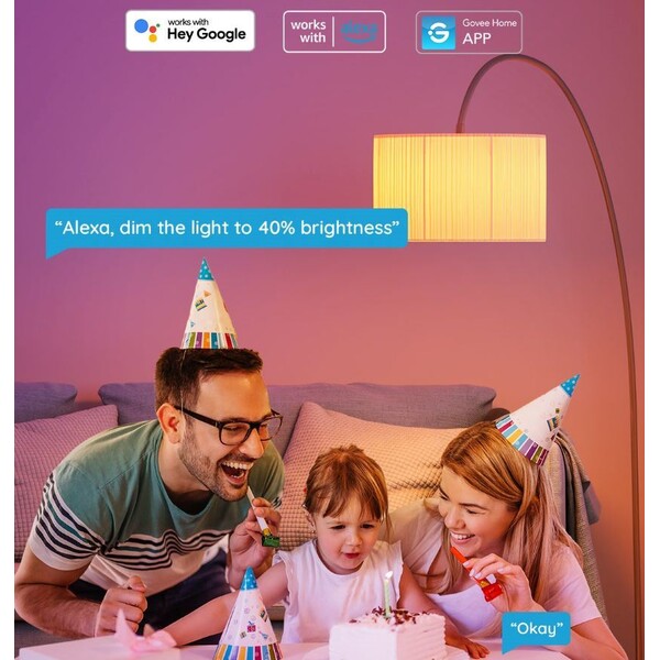 Govee-Smart-zarovka-RGBWW-12W-85W-1200lm-E27-Long-Life