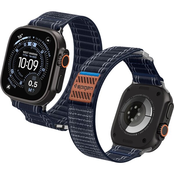 Spigen-Fabric-Band-reminek-hook-and-loop-Apple-Watch-49-46-45-44mm-namorne-modry