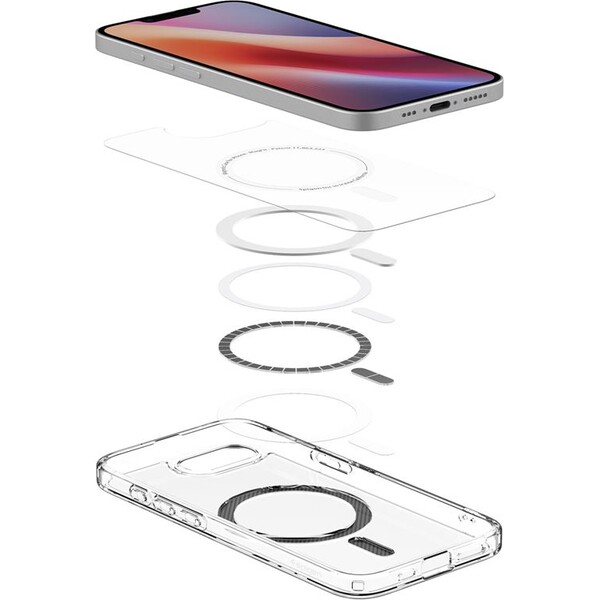 Spigen-Ultra-Hybrid-MagSafe-kryt-iPhone-17e-16e-clear-carbon-fiber