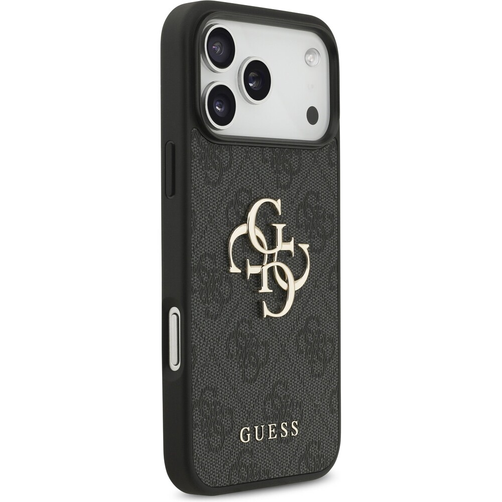 Guess-PU-4G-Metal-Logo-Strap-kryt-iPhone-17-Pro-Max-cerny