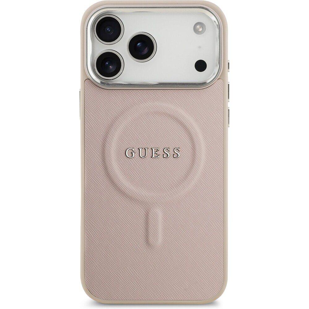 Guess-PU-Saffiano-MagSafe-kryt-iPhone-17-Pro-Max-ruzovy