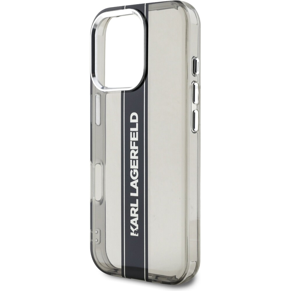 Karl-Lagerfeld-IML-Stripe-Logo-kryt-iPhone-16-Pro-Max-cerny