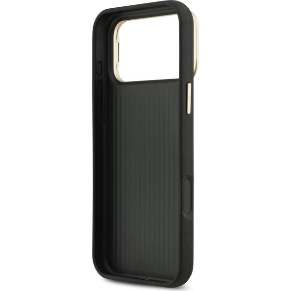 Guess-PU-Grained-4G-Logo-Stand-Camera-Frame-kryt-iPhone-17-Pro-Max-cerny