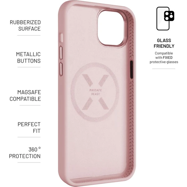 FIXED MagFlow s podporou Magsafe Apple iPhone 15 růžový - Pouzdra - Obrázek c9da97c875d34256bba1a4986bf9ab6f