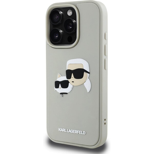Karl-Lagerfeld-3D-Rubber-Double-Heads-kryt-iPhone-16-Pro-bezovy