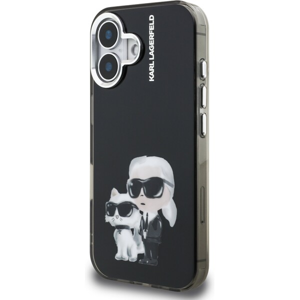 Karl-Lagerfeld-IML-Aquarelle-Karl-and-Choupette-kryt-iPhone-16-cerny
