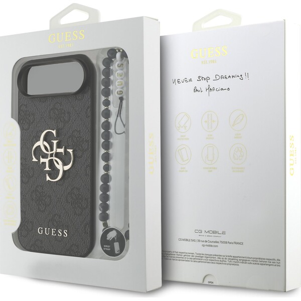 Guess-PU-4G-Metal-Logo-Strap-kryt-iPhone-Air-cerny