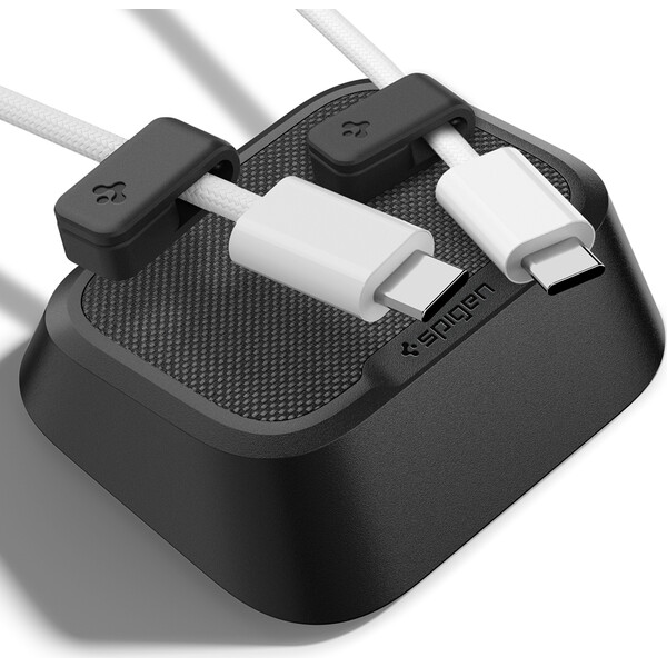 Spigen-Magnetic-Cable-Holder-magneticky-organizer-cerny